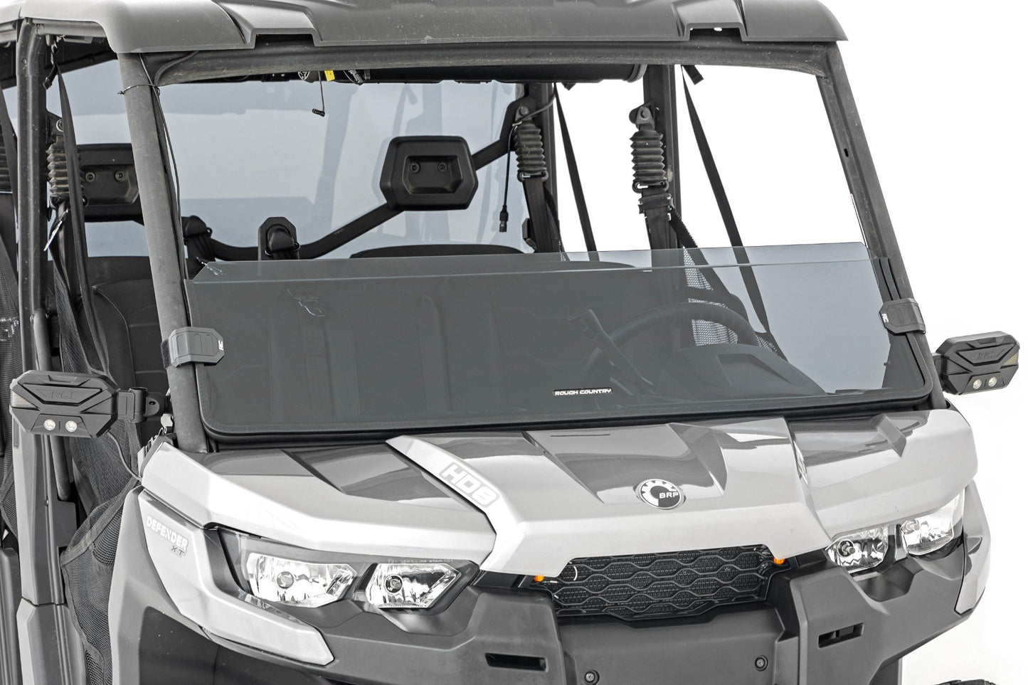 Tinted Half Windshield | Scratch Resistant | Can-Am Defender HD 5/HD 8/HD 9/HD 10 Rough Country