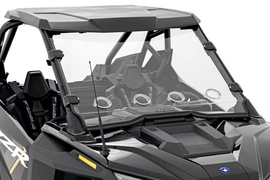 Vented Full Windshield | Scratch Resistant | Polaris RZR Turbo R 4  Rough Country