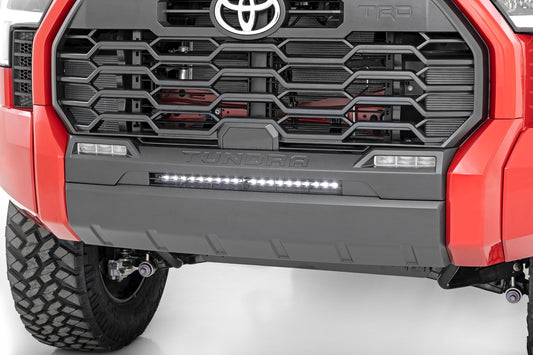 LED Light Kit | Bumper Mount | 20" Black Slim Line | Toyota Tundra (22-25) Rough Country