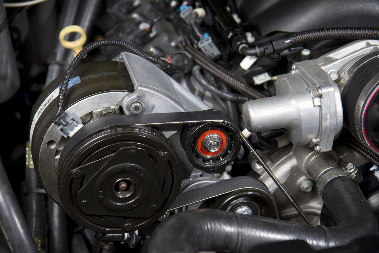 LS High-Mount A/C Accessory Drive Bracket Passenger's Side A/C Bracket Works with R4 Compressor LS A/C Accessory Drive Bracket Holley-9