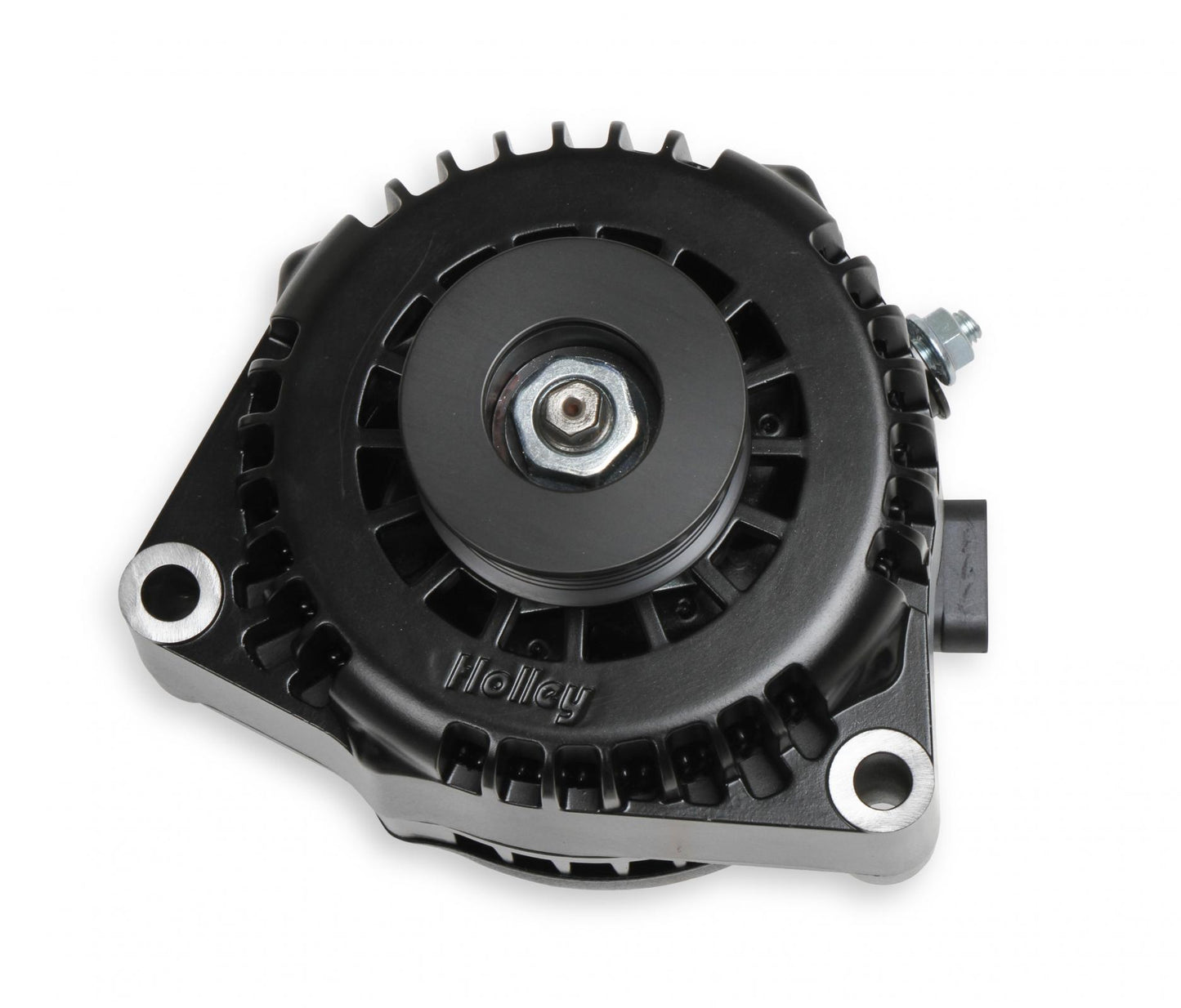 LS/LT High-Mount Complete Accessory Drive Kit- Black Finish Includes R4 A/C Compressor, Alternator, Power Steering Pump, Belt & Pulleys Holley-2