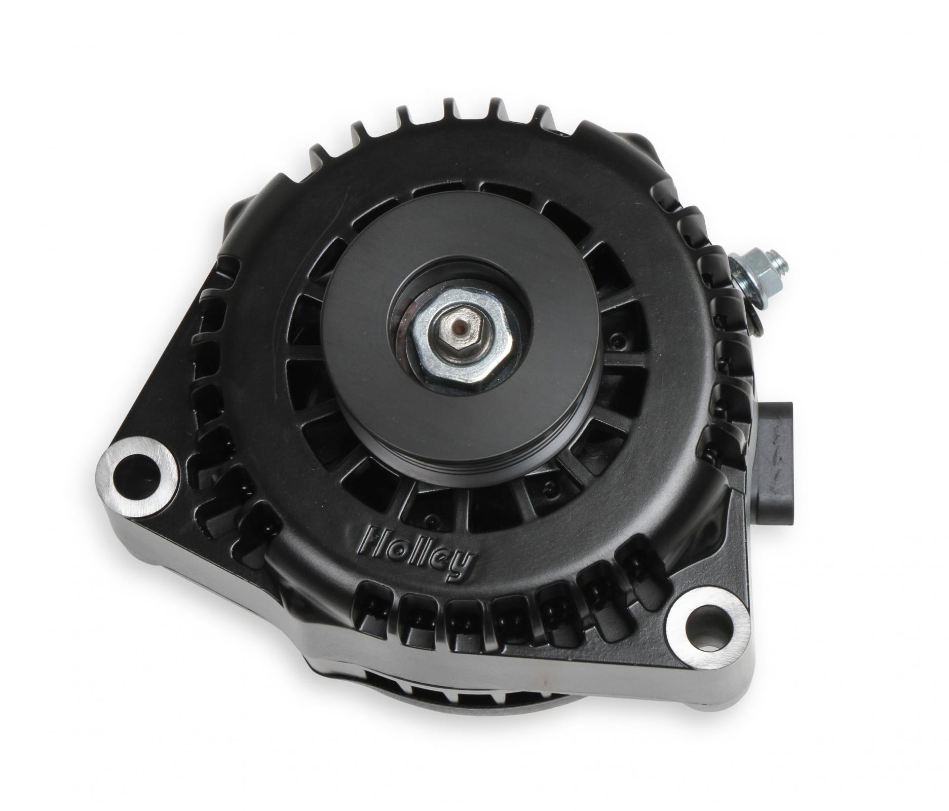 LS/LT High-Mount Complete Accessory Drive Kit- Black Finish Includes R4 A/C Compressor, Alternator, Power Steering Pump, Belt & Pulleys Holley-2