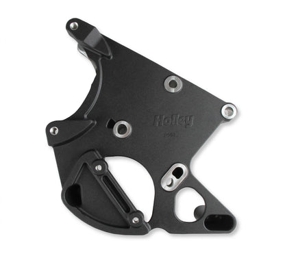 LS/LT High-Mount Complete Accessory Drive Kit- Black Finish Includes R4 A/C Compressor, Alternator, Power Steering Pump, Belt & Pulleys Holley-5