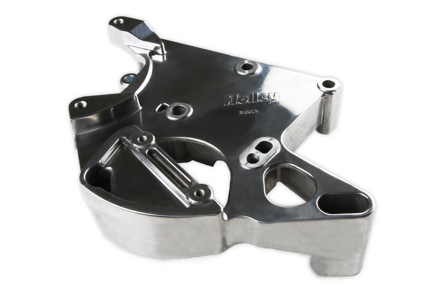 LS/LT High-Mount Complete Accessory Drive Kit- Polished Finish Includes SD508 A/C Compressor, Alternator, P/S Pump, Tensioner, Belt, & Pulleys Holley-9