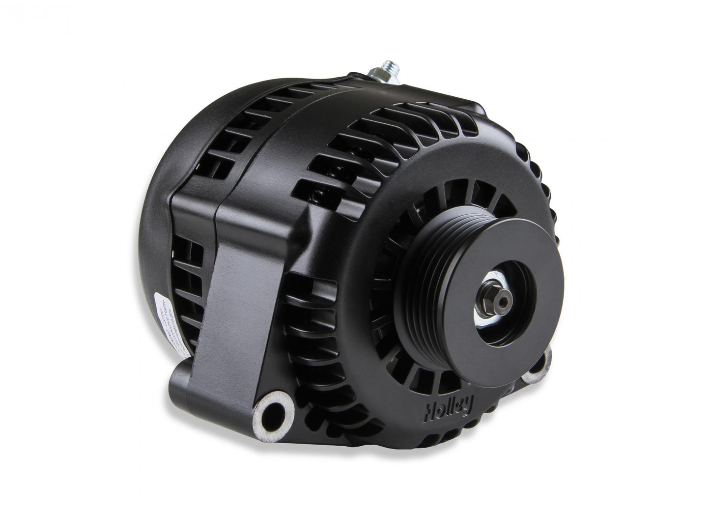 LS/LT High-Mount Complete Accessory Drive Kit- Black Finish Includes SD7 A/C Compressor, Alternator, P/S Pump, Tensioner, Belt, & Pulleys Holley-1