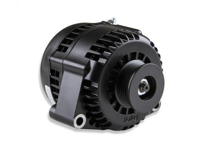 LS/LT High-Mount Complete Accessory Drive Kit- Black Finish Includes SD7 A/C Compressor, Alternator, P/S Pump, Tensioner, Belt, & Pulleys Holley-1