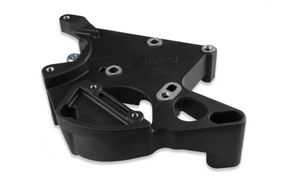 LS/LT High-Mount Complete Accessory Drive Kit- Black Finish Includes SD7 A/C Compressor, Alternator, P/S Pump, Tensioner, Belt, & Pulleys Holley-9