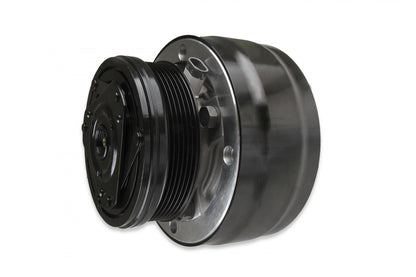 LS High-Mount A/C Accessory Drive Kit Includes R4 A/C Compressor, Tensioner, & Pulleys- Black Finish Passenger's Side A/C Bracket Includes R4 A/C Compressor, Tensioner, & Pulleys Holley-4