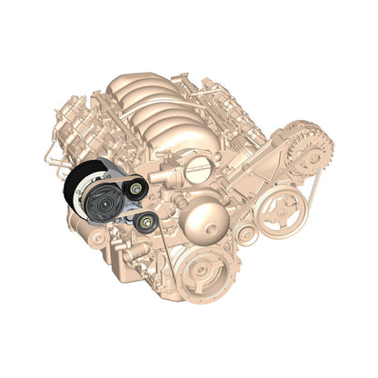 LS High-Mount A/C Accessory Drive Kit Includes R4 A/C Compressor, Tensioner, & Pulleys-Polished Passenger's Side A/C Bracket Includes R4 A/C Compressor, Tensioner, & Pulleys Holley-8