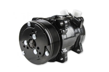 LS High-Mount A/C Accessory Drive Kit Includes SD508 A/C Compressor, Tensioner, & Pulleys- Black Finish Passenger's Side A/C Bracket Includes SD508 A/C Compressor, Tensioner, & Pulleys Holley-2