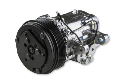 LS High-Mount A/C Accessory Drive Kit Includes SD7 A/C Compressor, Tensioner, & Pulleys- Polished Finish Passenger's Side A/C Bracket Includes SD7 A/C Compressor, Tensioner, & Pulleys Holley-2