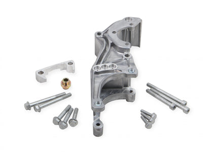 Low-Mount LS Accessory Drive Bracket Driver's Side P/S & Alt Bracket for Applications Without A/C or Using Factory A/C Bracket Holley-15