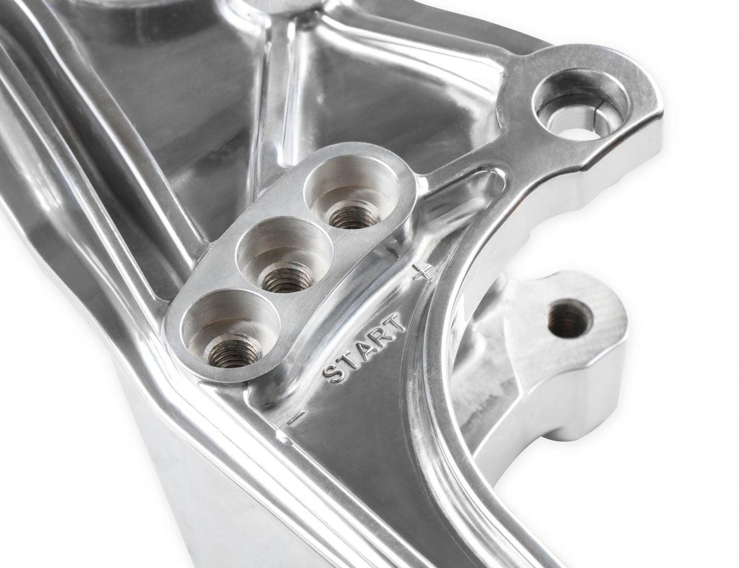 Low-Mount LS Accessory Drive Bracket Driver's Side P/S & Alt Bracket for Applications Without A/C or Using Factory A/C Bracket Holley-2
