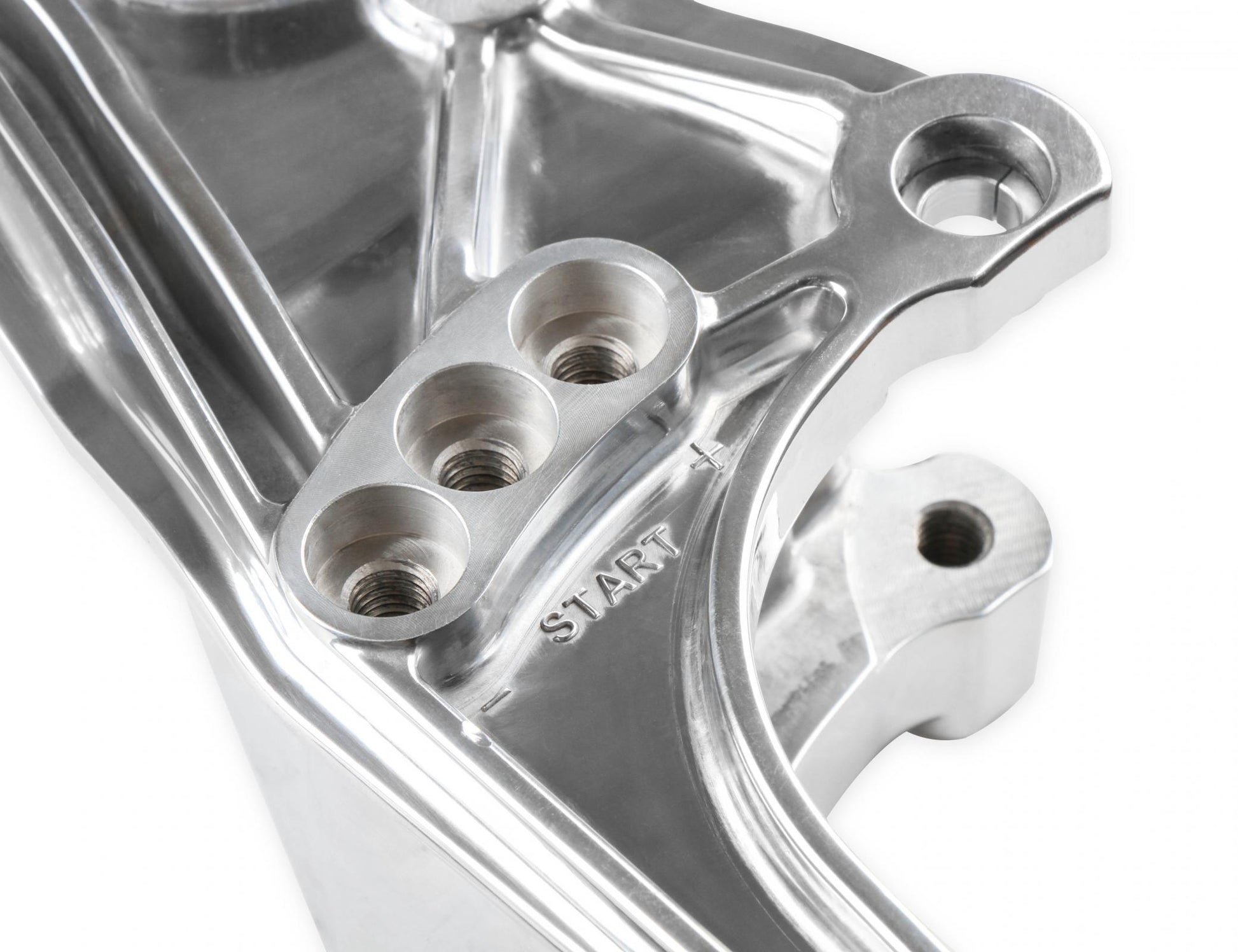 Low-Mount LS Accessory Drive Bracket Driver's Side P/S & Alt Bracket for Applications Without A/C or Using Factory A/C Bracket Holley-2