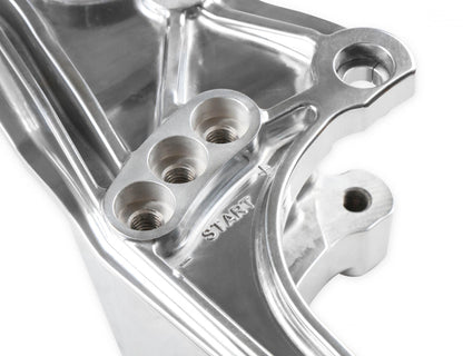 Low-Mount LS Accessory Drive Bracket Driver's Side P/S & Alt Bracket for Applications Without A/C or Using Factory A/C Bracket Holley-2