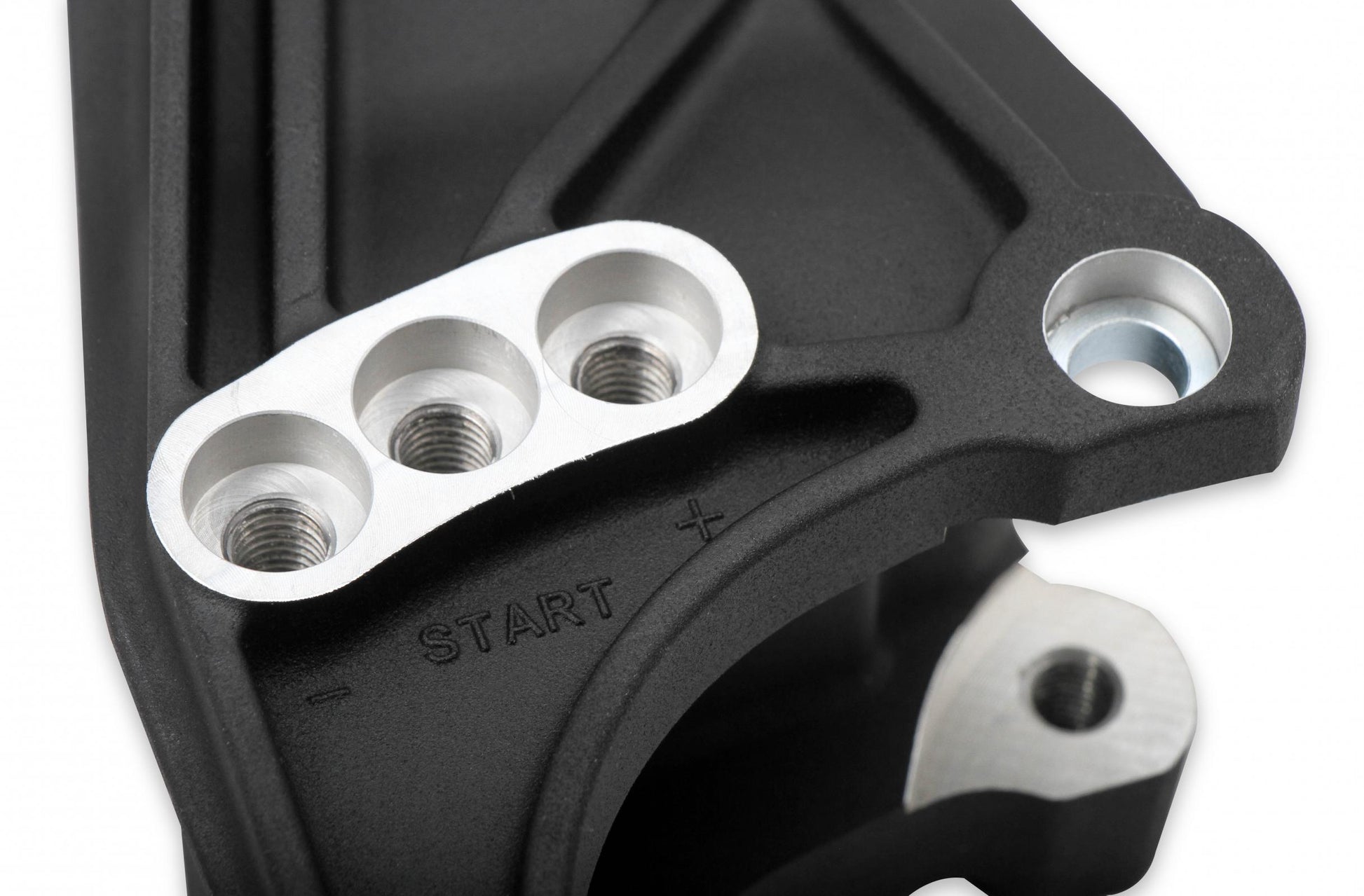 Low-Mount LS Drive System (alt, P/S W/o A/C) Driver's Side- Black Finish Low-Mount LS Drive System (alt, P/S W/o A/C) Driver's Side Holley-3