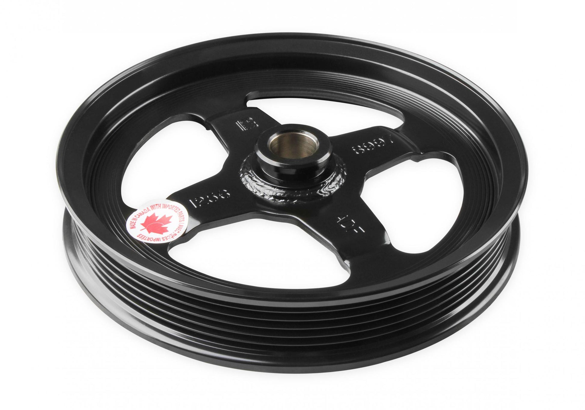 Low-Mount LS Drive System (alt, P/S W/o A/C) Driver's Side- Black Finish Low-Mount LS Drive System (alt, P/S W/o A/C) Driver's Side Holley-5