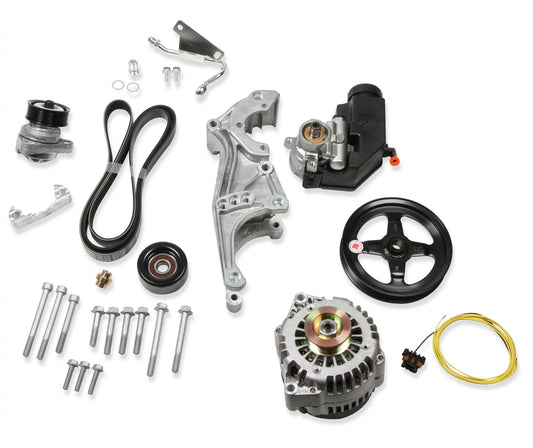 Low-Mount LS Drive System (alt, P/S W/o A/C) Driver's Side Holley-1