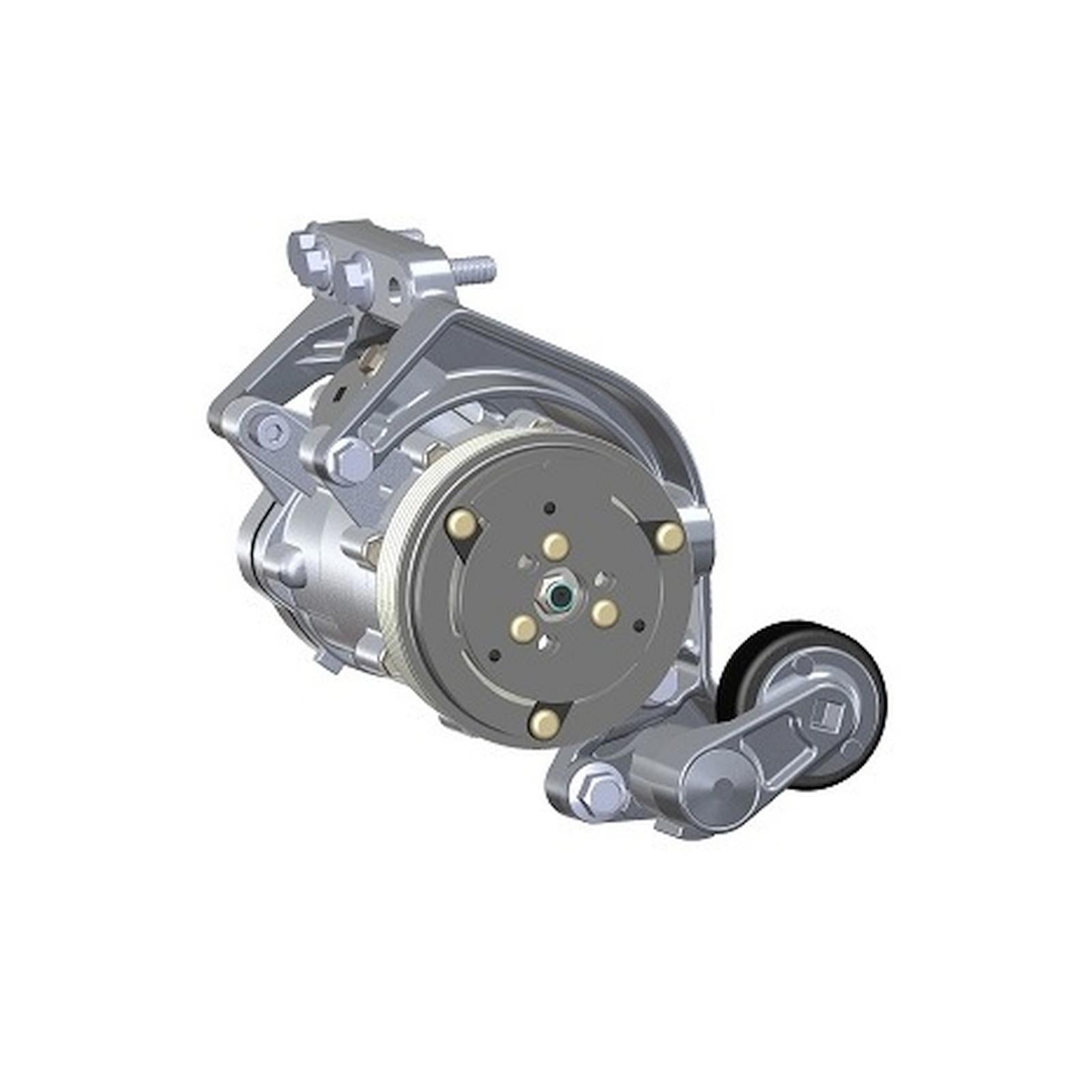 Low-Mount LS Drive System (A/C) W/ Sanden SD7 Compressor Passenger's Side Holley-4