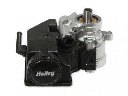 Low-Mount LS Complete Accessory Drive System (alt, P/S & A/C) Black Finish Includes SD7 A/C Compressor, Alternator, P/S Pump, Tensioner, Belt, & Pulleys Holley-7