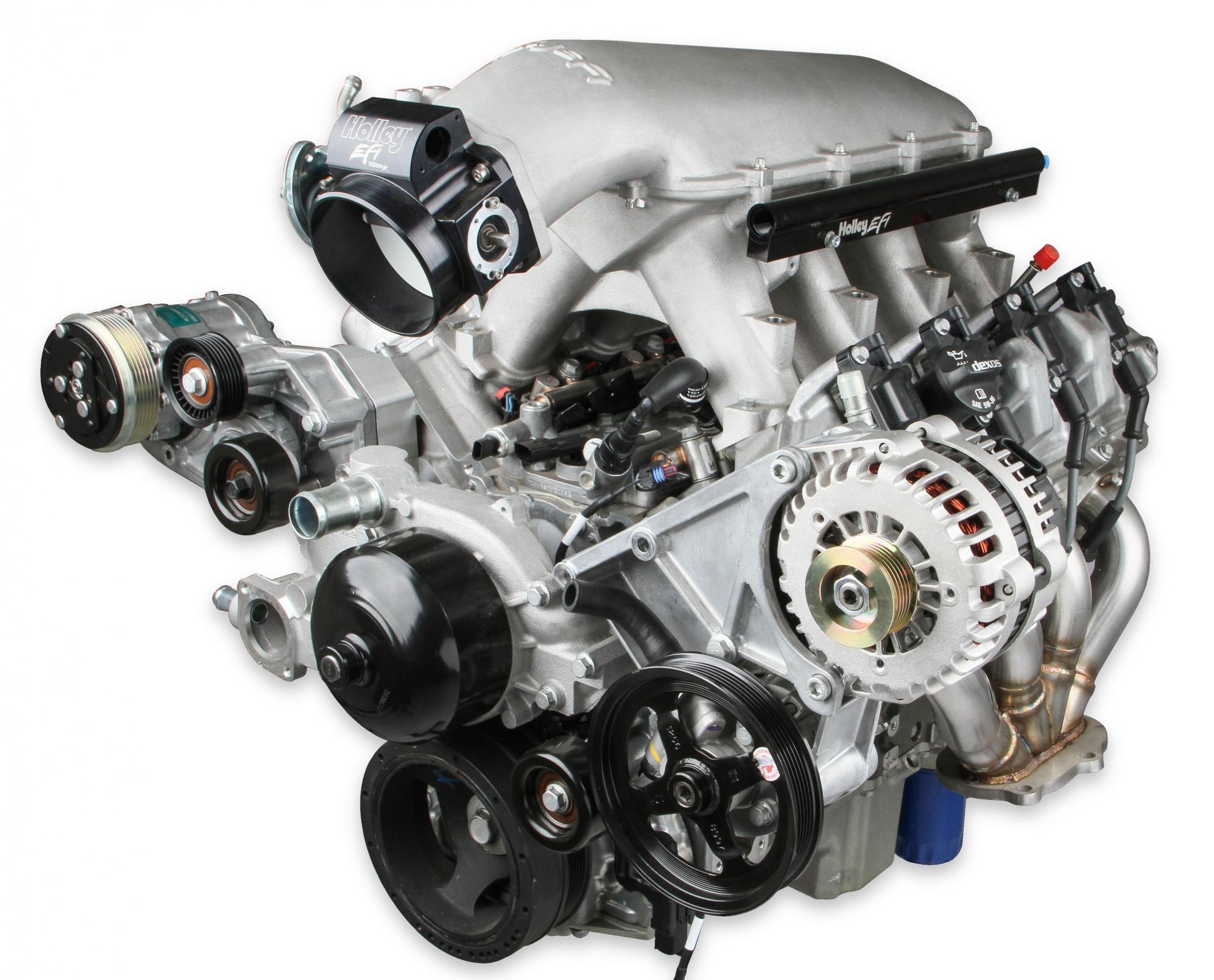 Complete GM Gen V LT, L83, L84, L86, and L87 Accessory Drive System W/ Alt, P/S, A/C, Water Pump, Belts, and Spacers Complete GM Gen V LT Accessory Drive System W/ Alt, P/S, A/C, Water Pump, Belts, and Spacers Holley-3