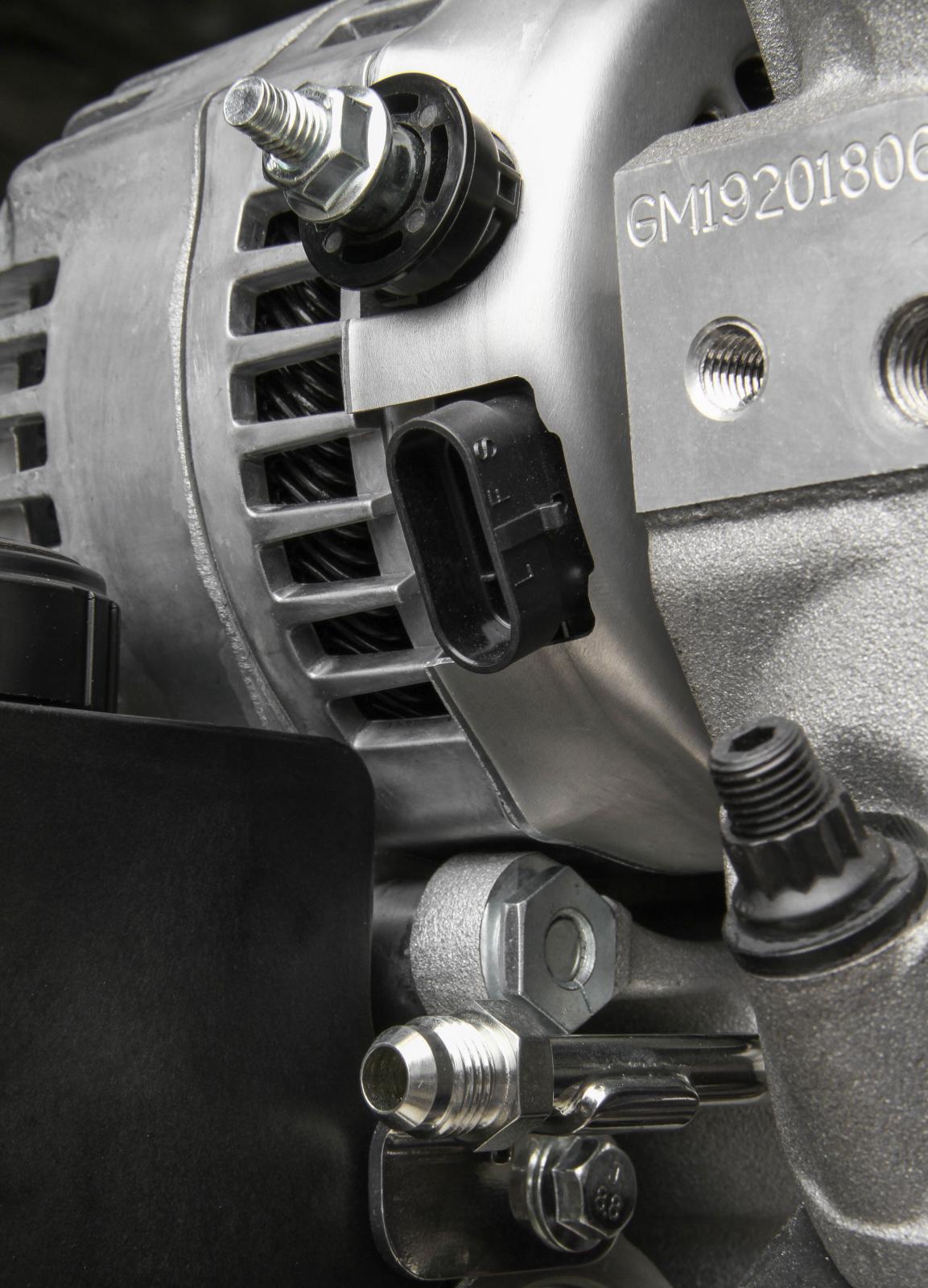 Premium Mid-Mount Complete Accessory System LS Engine Drive Includes SD7 A/C Compressor, Alternator, P/S Pump, Tensioner, SFI Certified Damper W/hard Anodized Billet Crank Pulley, Belt, & Pulleys Holley-3