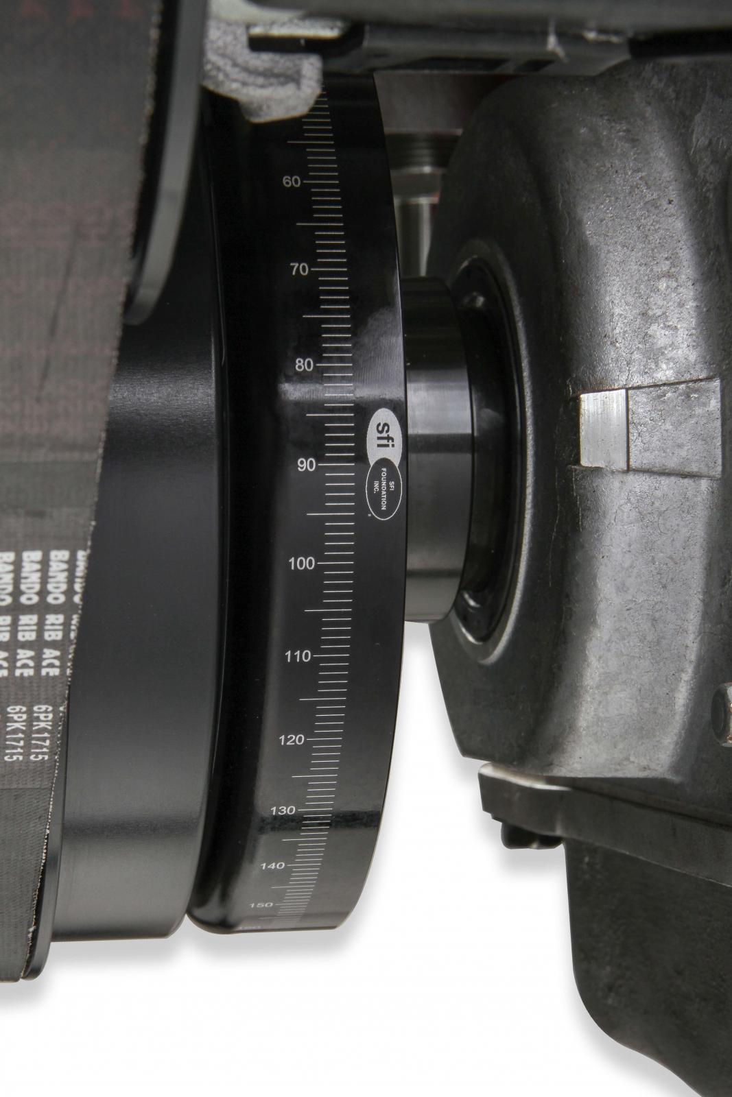 Premium Mid-Mount Race Accessory System-Black Finish LS Engine Drive Includes Alternator, Tensioner, SFI Certified Damper W/hard Anodized Billet Crank Pulley, Belt, & Pulleys Holley