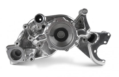 Mid-Mount Race Accessory System- Polished Finish LS Engine Drive Includes Alternator, P/S Pump, Tensioner, Crank Damper, Belt, & Pulleys Holley-1