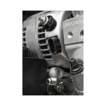 Premium Mid-Mount Complete Accessory System Gen V LT Engines SFI Certified Damper Natural Complete GM Gen V LT Accessory Drive System W/ Alt, P/S, A/C, Water Pump W/hard Anodized Billet Crank Pulley, Belts, and Crankshaft Damper Holley-1