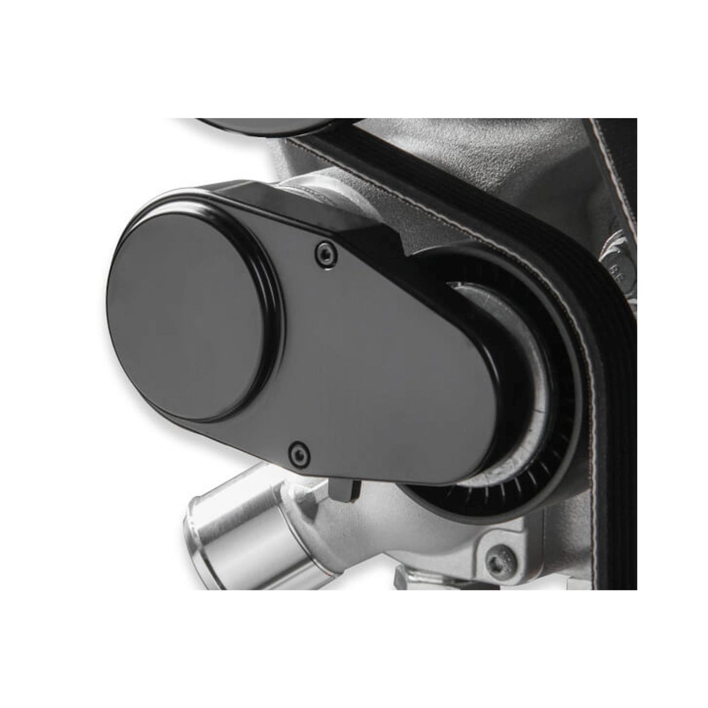Premium Mid-Mount Complete Accessory System Gen V LT Engines SFI Certified Damper Natural Complete GM Gen V LT Accessory Drive System W/ Alt, P/S, A/C, Water Pump W/hard Anodized Billet Crank Pulley, Belts, and Crankshaft Damper Holley-3