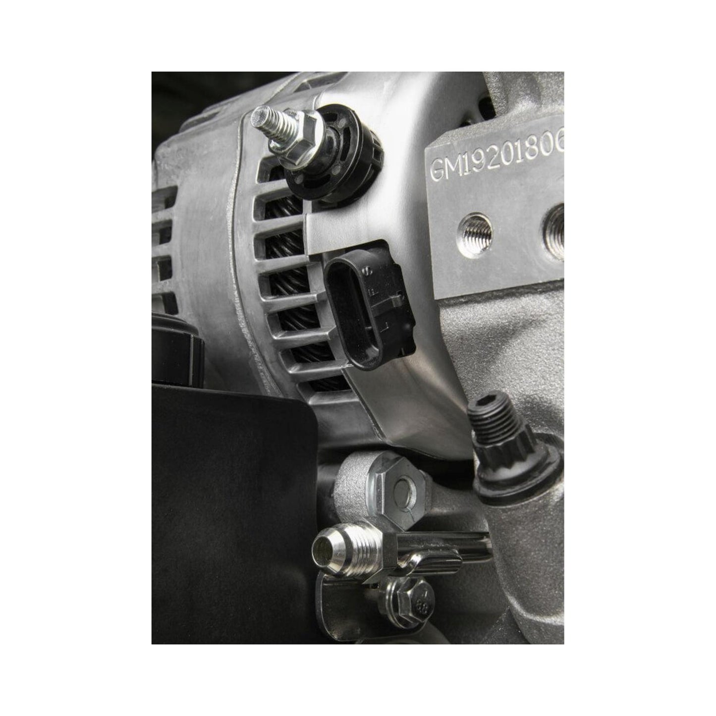 Mid-Mount Complete Accessory Drive System Gen V LT Engines Standard Damper Natural Complete GM Gen V LT Accessory Drive System W/ Alt, P/S, A/C, Water Pump, Belts, and Crankshaft Damper Holley-3