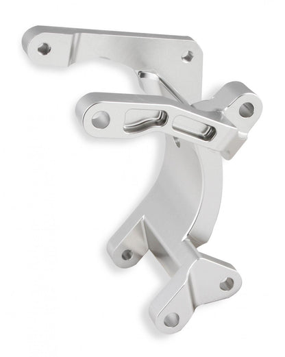 Low Mount A/C Brackets for the Gen 5 LT4/LT1 Dry Sump Engines Clear Aluminum Finish Holley-1