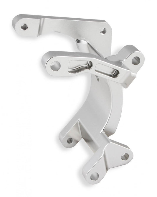 Low Mount A/C Brackets for the Gen 5 LT4/LT1 Dry Sump Engines Clear Aluminum Finish Holley-1