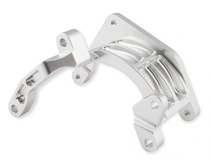 Low Mount A/C Brackets for the Gen 5 LT4/LT1 Dry Sump Engines Clear Aluminum Finish Holley-4