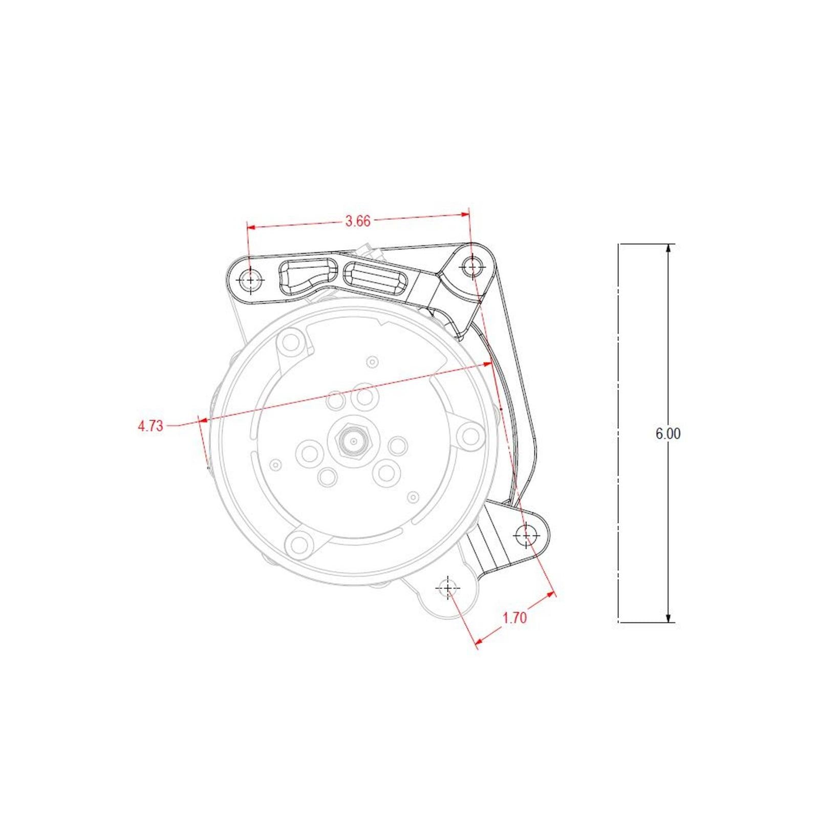 Low Mount A/C Brackets for the Gen 5 LT4/LT1 Dry Sump Engines Clear Aluminum Finish Holley-8