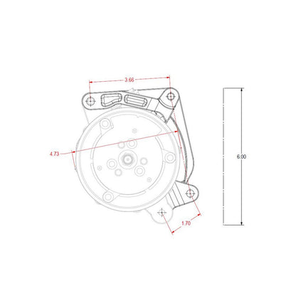 Low Mount A/C Brackets for the Gen 5 LT4/LT1 Dry Sump Engines Clear Aluminum Finish Holley-8