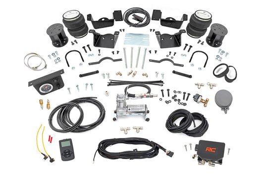 Air Spring Kit w/compressor | Wireless Controller | 3-5 Inch Lift Kit | Chevy/GMC 2500HD/3500HD (20- Rough Country