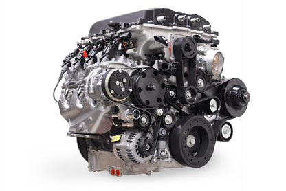 Premium Mid-Mount Complete Accessory System GM Gen V LT5 Dry Sump Engines Black Finish Complete GM Gen V LT5 Accessory Drive System W/ Alt, P/S, A/C, Water Pump, Belts, and Hardware Holley-12