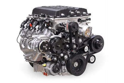 Premium Mid-Mount Complete Accessory System GM Gen V LT5 Dry Sump Engines Black Finish Complete GM Gen V LT5 Accessory Drive System W/ Alt, P/S, A/C, Water Pump, Belts, and Hardware Holley-9