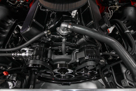 Big Block Chevy Mid-Mount Complete Accessory System Big Block Chevy Mid-Mount Complete Accessory System- Natural Finish Holley