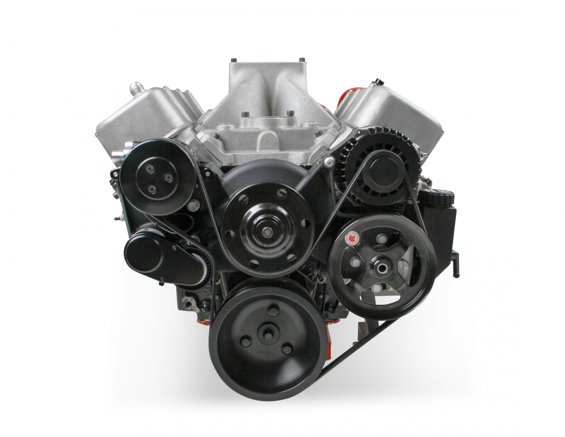 Big Block Chevy Mid-Mount Complete Accessory System Big Block Chevy Mid-Mount Complete Accessory System- Black Finish Holley-2