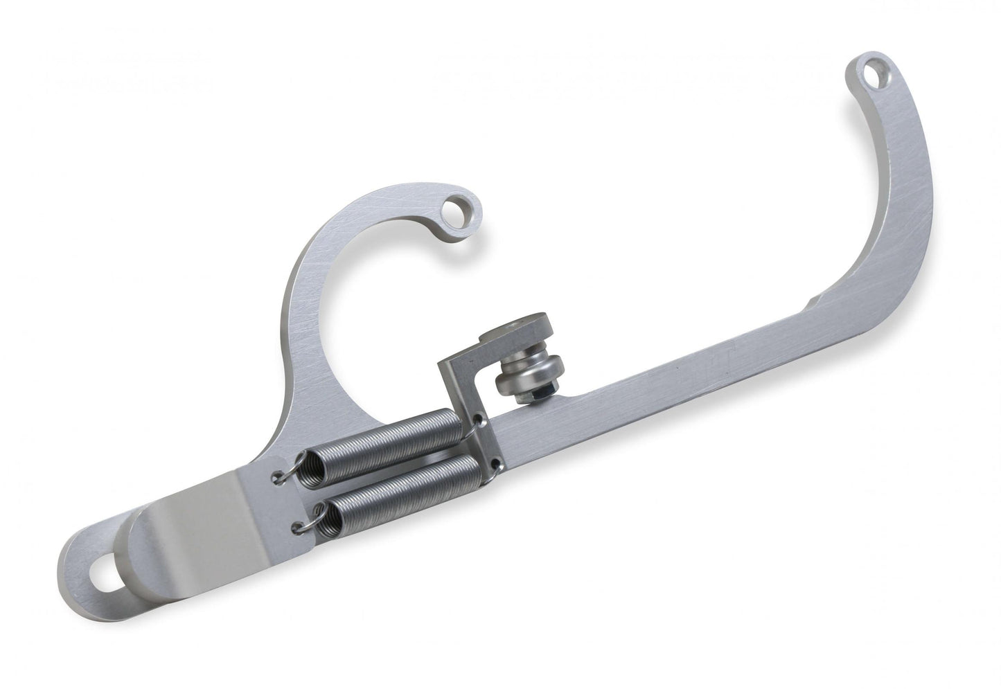 Billet Aluminum Throttle Return Spring Bracket Billet Aluminum Throttle Return with No Throttle Cable or Kick Down Mounts Black Holley-6