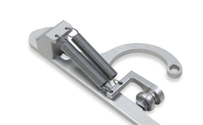 Billet Aluminum Throttle Return Spring Bracket Billet Aluminum Throttle Return with No Throttle Cable or Kick Down Mounts Black Holley-7