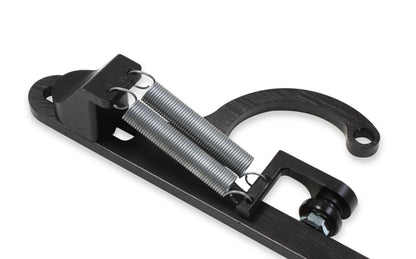 Billet Aluminum Throttle Return Spring Bracket Billet Aluminum Throttle Return with No Throttle Cable or Kick Down Mounts Black Holley-4