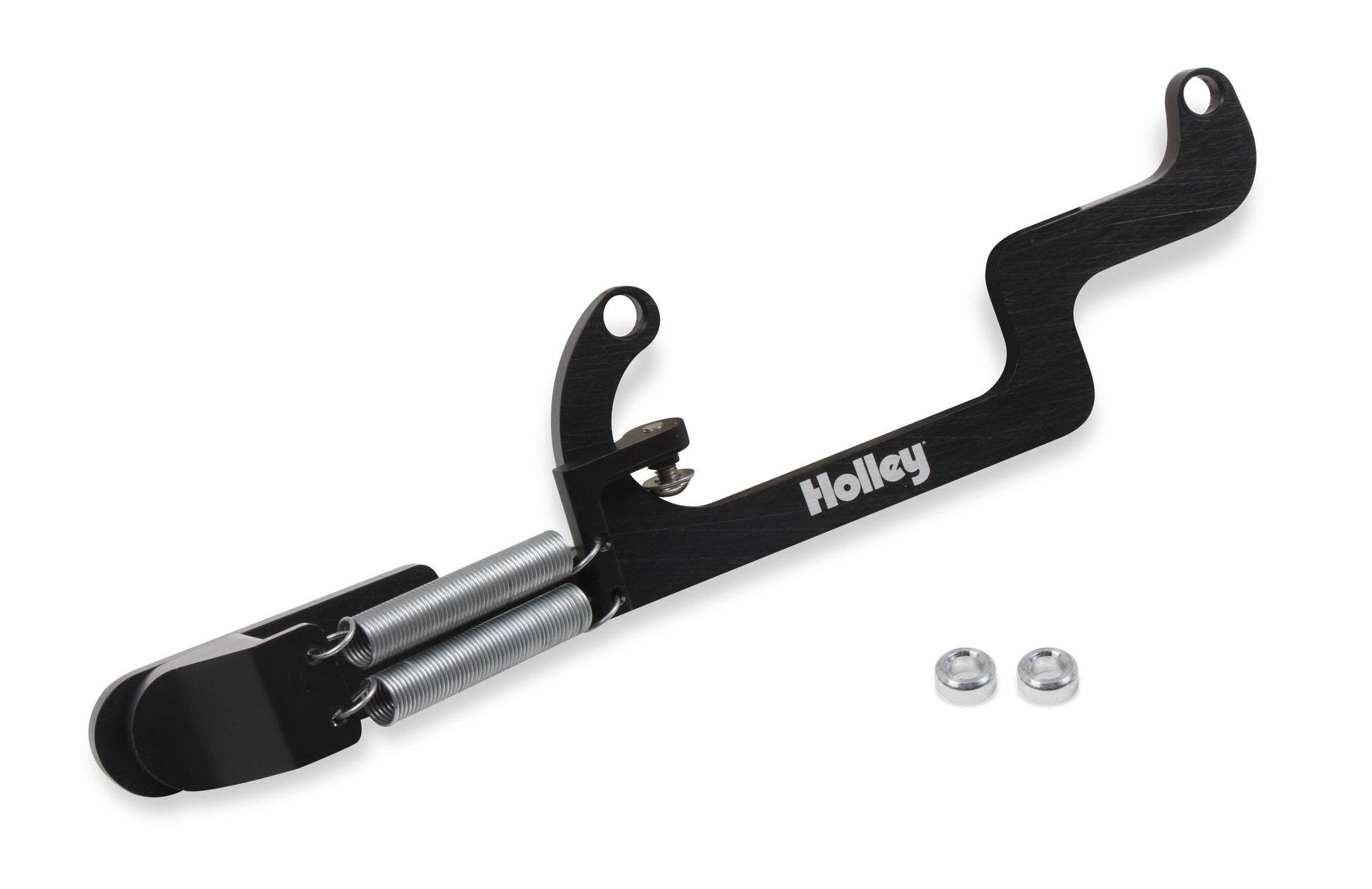Billet Aluminum Throttle Return Spring Bracket Billet Aluminum Throttle Return with No Throttle Cable or Kick Down Mounts Black Holley
