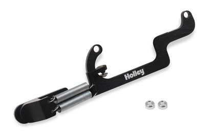 Billet Aluminum Throttle Return Spring Bracket Billet Aluminum Throttle Return with No Throttle Cable or Kick Down Mounts Black Holley