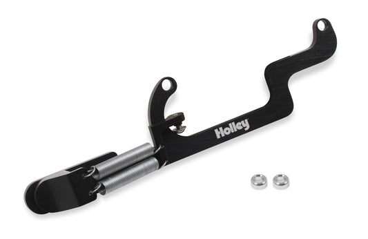 Billet Aluminum Throttle Return Spring Bracket Billet Aluminum Throttle Return with No Throttle Cable or Kick Down Mounts Black Holley