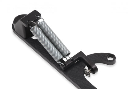 Billet Aluminum Throttle Return Spring Bracket Billet Aluminum Throttle Return with No Throttle Cable or Kick Down Mounts Black Holley-1