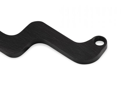 Billet Aluminum Throttle Return Spring Bracket Billet Aluminum Throttle Return with No Throttle Cable or Kick Down Mounts Black Holley-2
