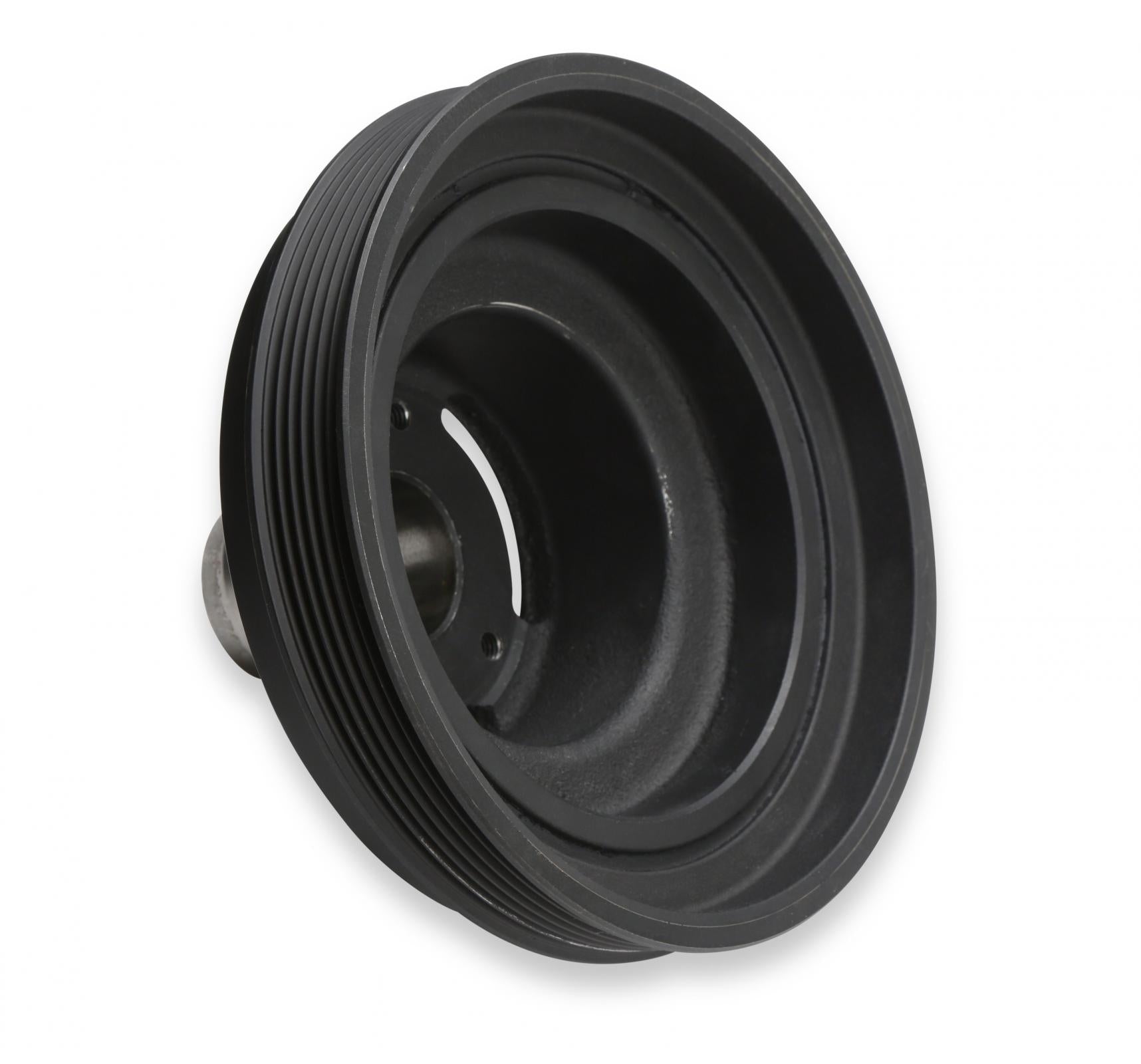 Black Mid-Mount Complete Accessory System Gen III Hemi Engine Non VVT Fits 2003-2008 5.7L & 2005-2010 6.1L Engines -Black Finish Factory Style Damper Holley-14